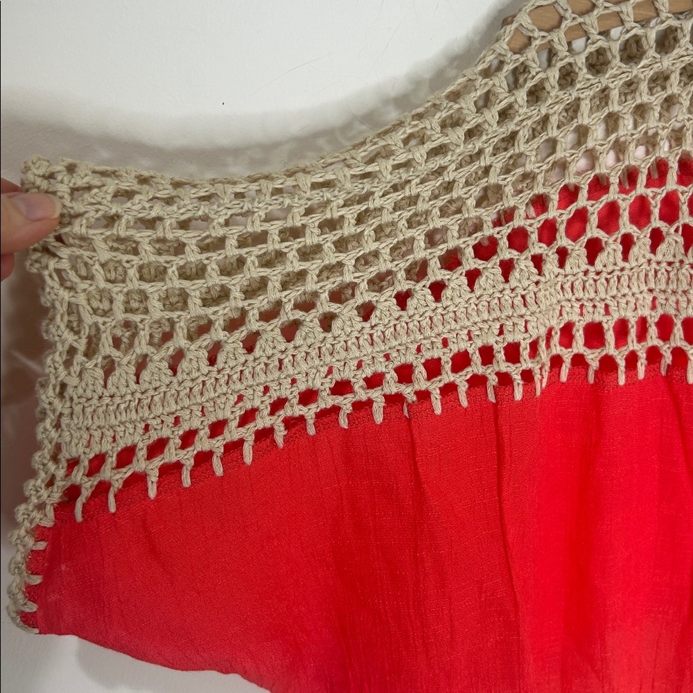 UMGEE Crochet Mix Media Top Boho Festival Size Medium/Large - Picture 5 of 13